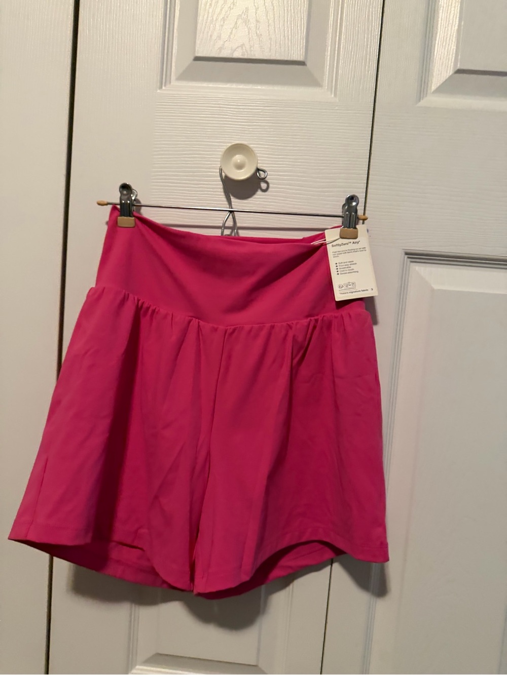 HALARA 5” High-Waist Magenta Athletic Shorts - Picture 2 of 3